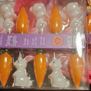BNIP Easter Bunny and Carrot String Lights